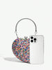 Colorful Stones Heart Purse