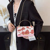 Pink Cow Print Purse