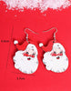 Santa Wooden Earrings