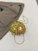 Yellow Sequin Heart Crossbody Bag
