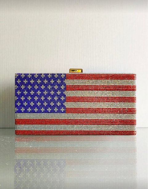 American Flag Evening Clutch