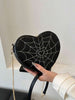 Heart Spider Web Crossbody Bag