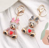 Bear Bow Bling Keychain