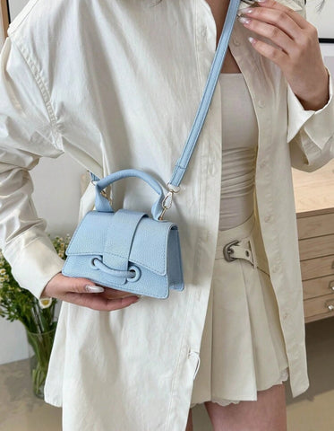 Blue Mini Patty Purse