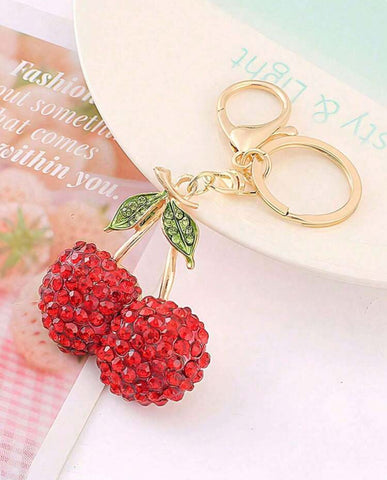 Red Cherry Keychain