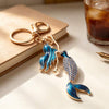 Blue Mermaid Bling Keychain