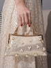 Gold Pearl Clutch Evening Purse