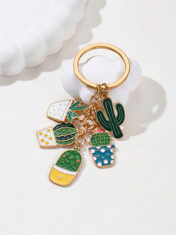 Mini Cactus Keychain