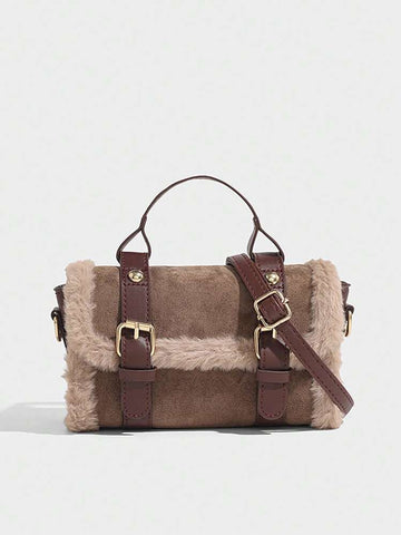 Furry Buckle Bag