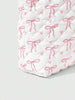 Pink Bow Quilted Tote Bag