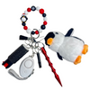Christmas Penguin Beaded Self Defense Keychain
