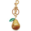 Yellow Pear Charm Keychain