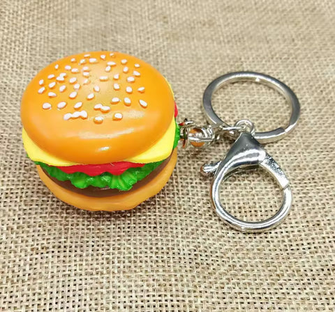 Burger Keychain