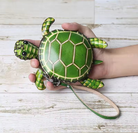 Turtle Handmade Coin Purse