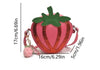 Pink Strawberry Shaped Crossbody Bag