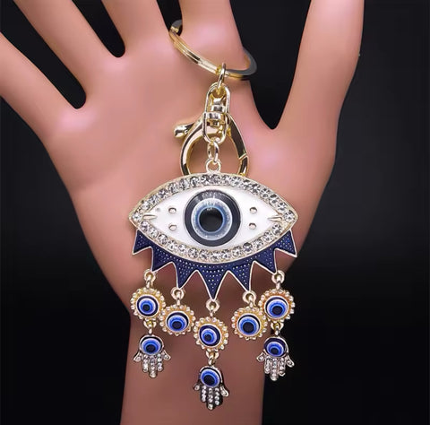 Evil Eye Hand Keychain