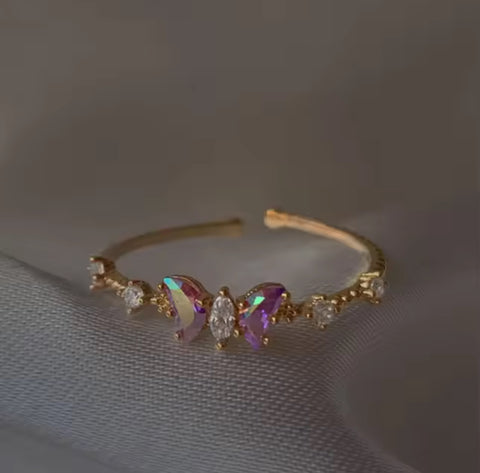 Iridescent Bow Ring