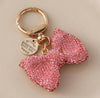 Pink Bling Bow Keychain