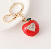 Apple Heart Keychain