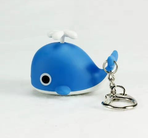 Blue Whale Light Keychain