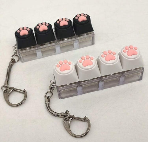 Paw Stress Relief Fidget Toy Keychain