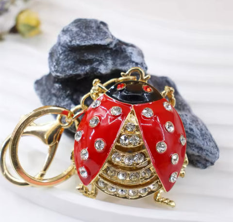 Ladybug Charm Keychain