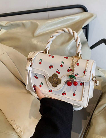 White Cherry Purse