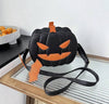 Midnight Scary Halloween Pumpkin Crossbody Bag