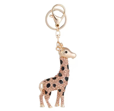Giraffe Bling Keychain
