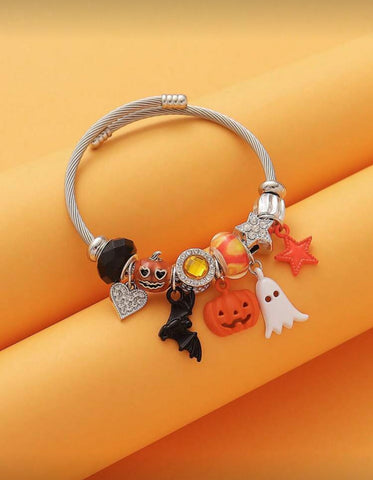 Bat Pumpkin Ghost Bracelet