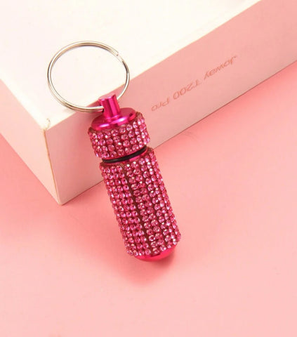 Pink Bling Pill Holder