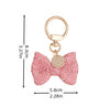 Pink Bling Bow Keychain