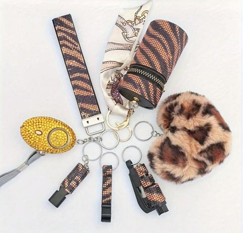 Leopard Bling 7 Piece Set