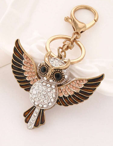 Owl Bling Keychain