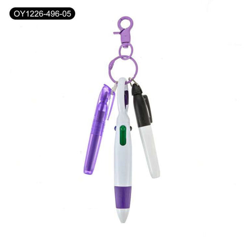 Purple Multicolored Pen, Highlighter & Marker