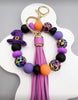 Witches Hat Beaded Self Defense Keychain (Beads Color May Vary)