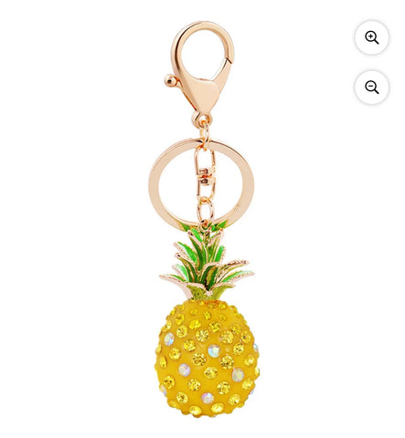 Pineapple Charm Keychain