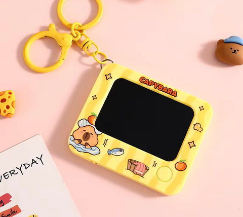 Mini Capybara Doddle Board Keychain