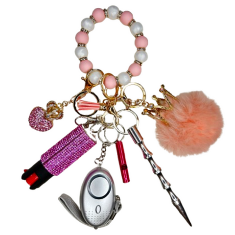 Queen’s Crown Beaded Self Defense Keychain