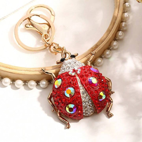 Ladybug Bling Keychain