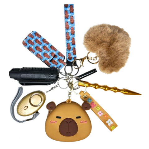 Capybara Mini Bag Self Defense Keychain