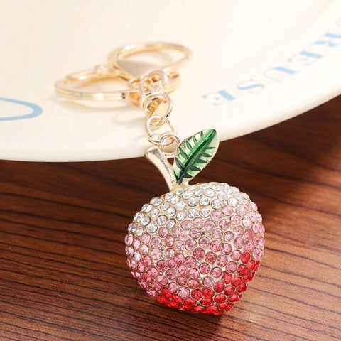 Peach Bling Keychain