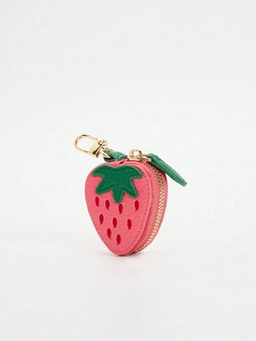 Strawberry Mini Coin Purse Keychain