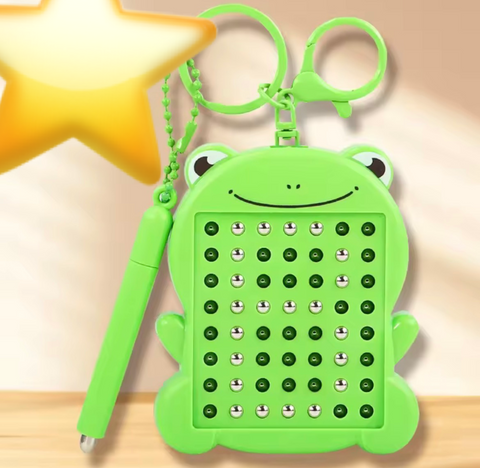 Frog Metal Ball Fidget Toy Keychain