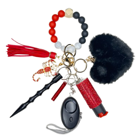 Scorpion Beaded Self Defense Keychain