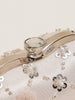 Heart Pearl Flower Clutch Handbag