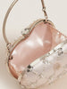 Heart Pearl Flower Clutch Handbag