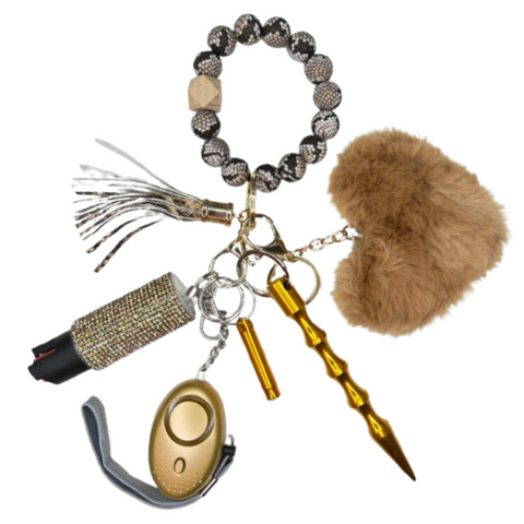 Snake Viper Beaded Self Defense Keychain