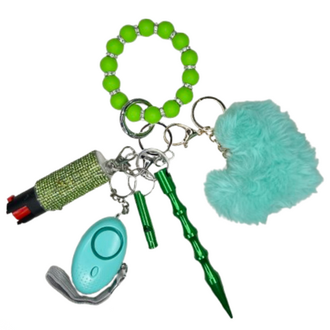 St Patty’s Day Beaded Self Defense Keychain