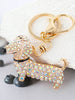 Dachshund Dog Bling Keychain